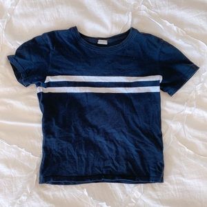 RARE Brandy Melville blue and white striped top